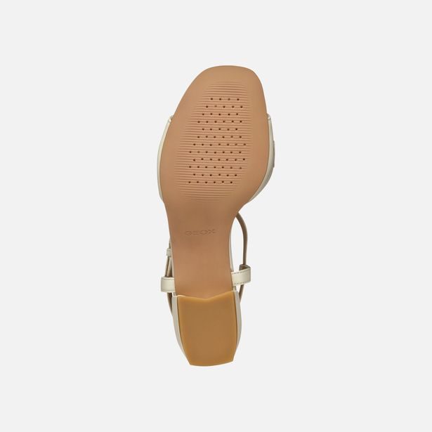 Krémové dámské sandály Geox New Eraklia 15