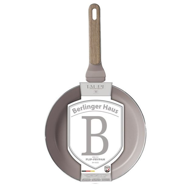 BERLINGERHAUS Pánev prohazovací s titanovým povrchem 26 cm Taupe Nordic Collection BH-8332