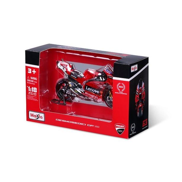 Maisto Maisto - Motocykl, Ducati Lenovo team 2022, (#43 Jack Miller), 1:18
