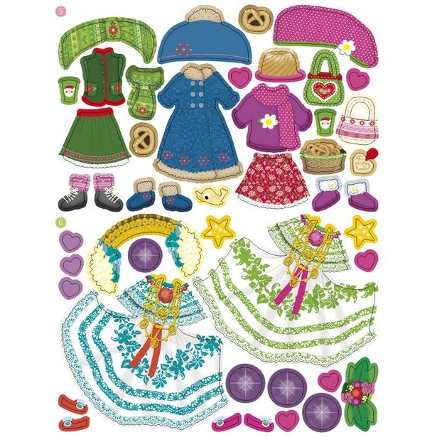 Šaty z celého světa VÁNOCE ─ Kniha samolepek