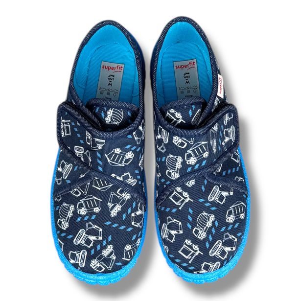 Superfit dětské bačkory BILL 1-000279-8090 – stavební stroje