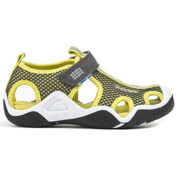 Sandále GEOX JR WADER GREY/LIME