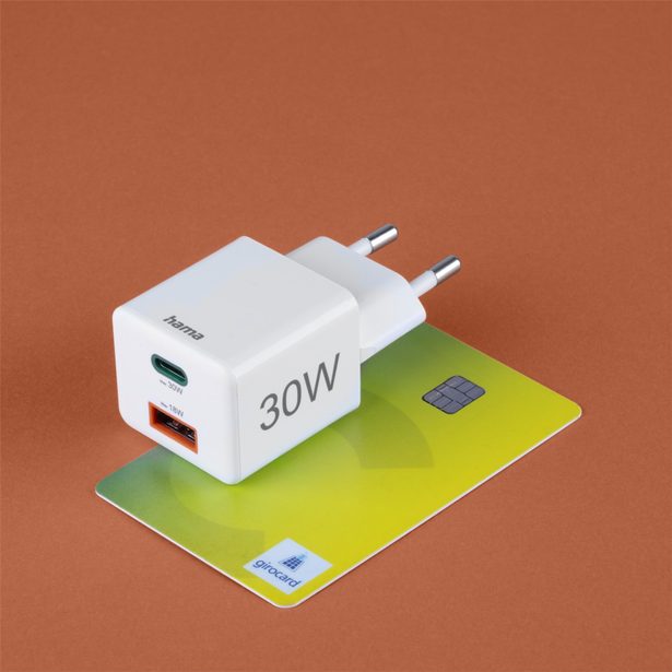 Hama rychlá USB nabíječka USB-C + USB-A, PD/QC, 30 W