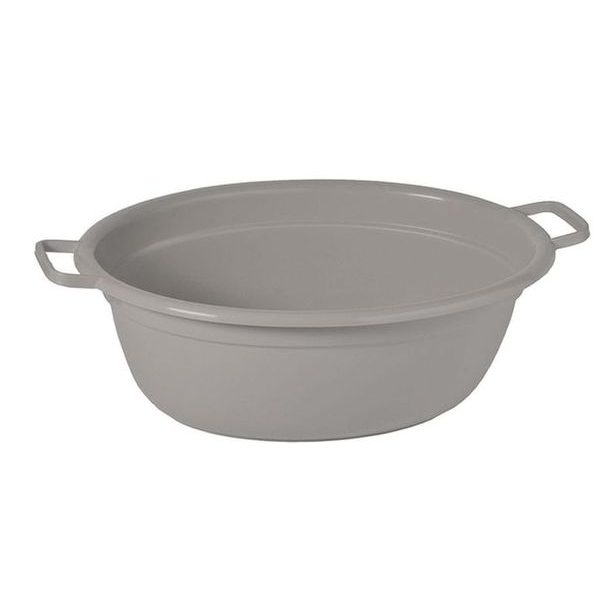 škopek 25l ovál, šedá pastel, 55x43x21cm,plast