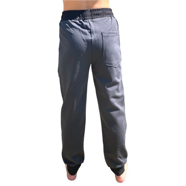 Dětské bavlněné tepláky šedé