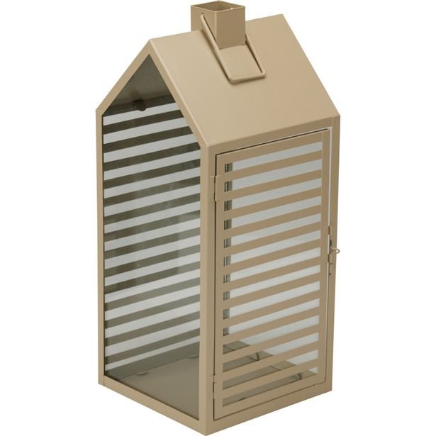PROGARDEN Lucerna kovová sada 2 ks 18 / 14 cm šedohnědá KO-NB1251540