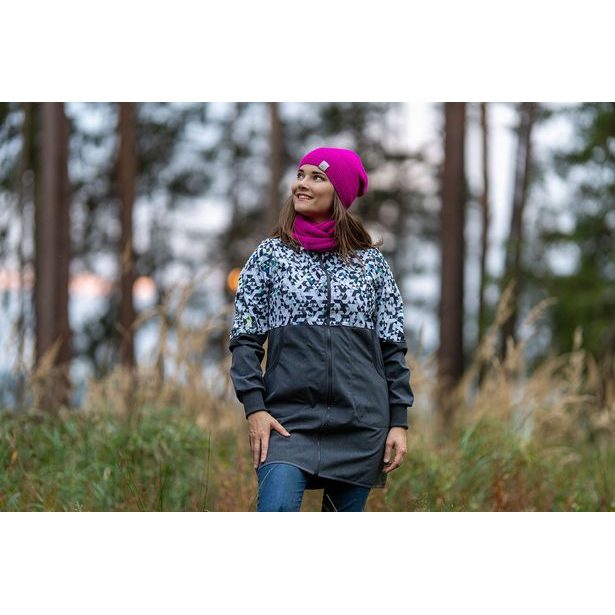 Unuo, Dámská čepice pletená, Fuchsiová