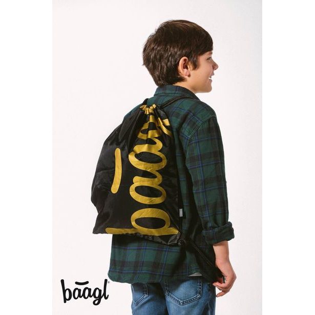 BAAGL SET 3 Skate Gold: batoh, penál a sáček Baagl