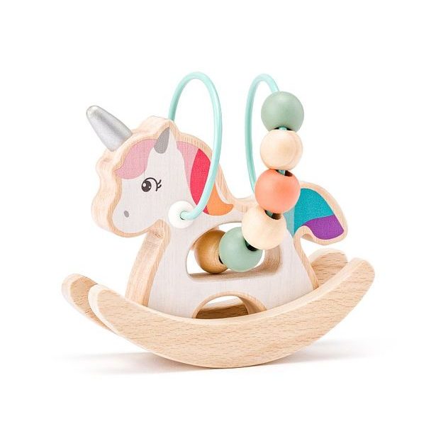 WOODY Jednorožec s labyrintem houpací