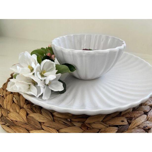HIT Jídelní sada talířů porcelánová PEARL 18 ks bílá HT-24327901