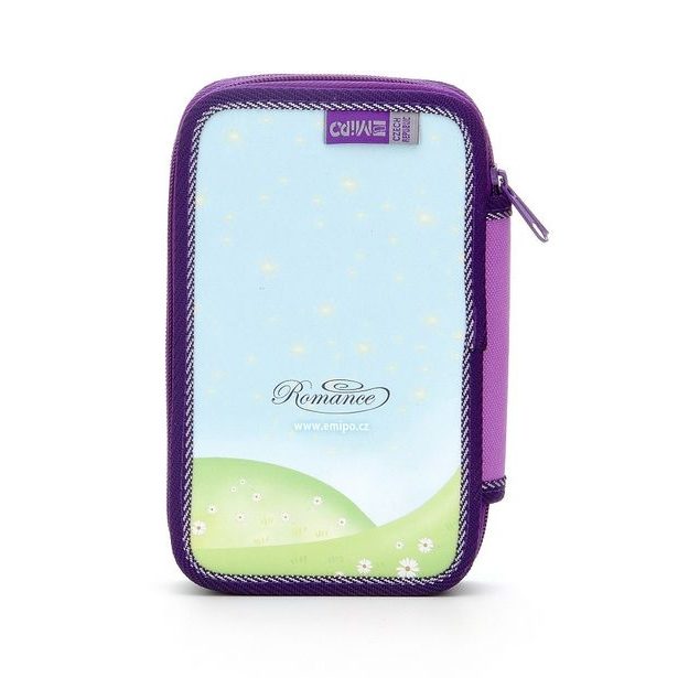 EMIPO Školský peračník 2-patra Flowers fialová