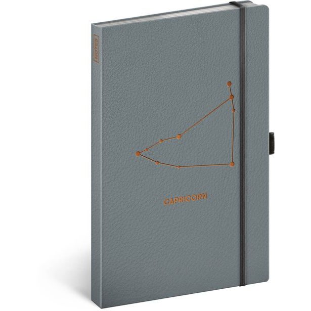 Notes Zvěrokruh Kozoroh, linkovaný, 13 × 21 cm Baagl