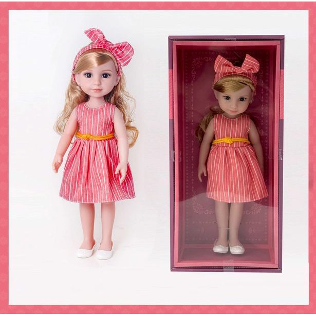 PLEJO Panenka v červených šatech 38 cm