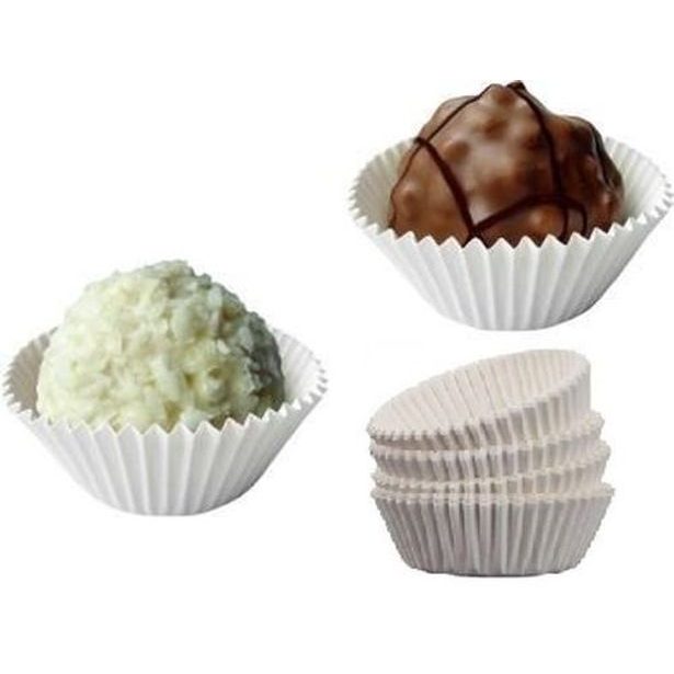 košíček d50x30mm, 100ks, bílý papír MUFFINY