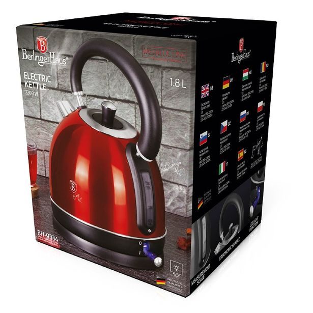 BERLINGERHAUS Rychlovarná konvice nerez 1,7 l Burgundy Metallic Line BH-9334