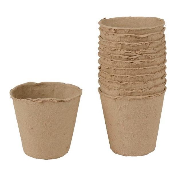 Kinzo PĚSTEBNÍ KVĚTINÁČE 12KS KINZO GARDEN 5,5X6CM PAPÍR