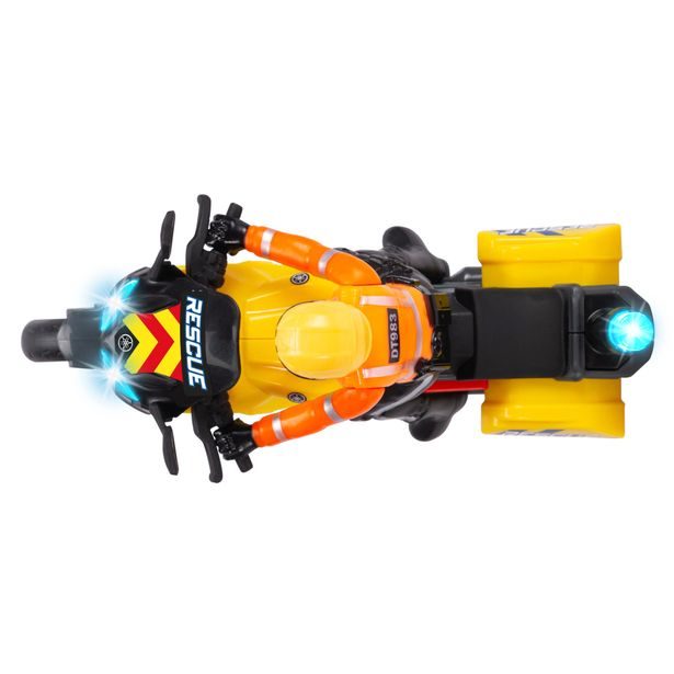 Záchranářský motocykl 17 cm s jezdcem