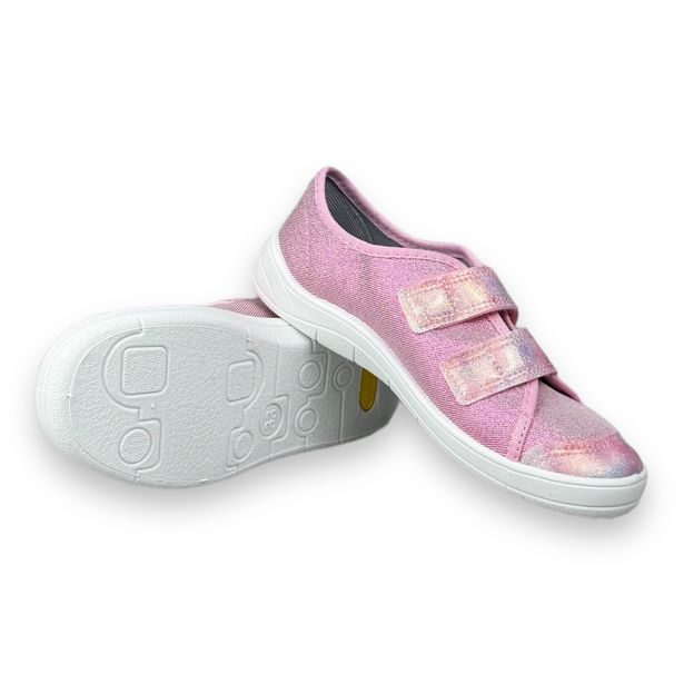 Dětské tenisky Befado třpytivě růžové