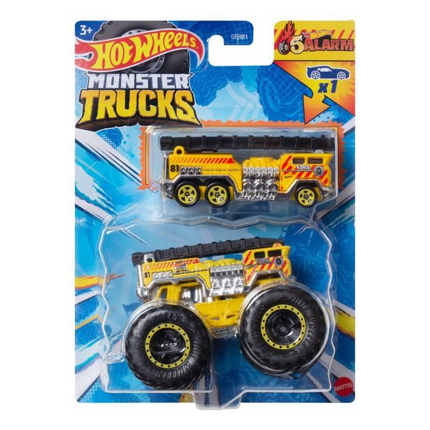 HW MOSTER TRUCKS 1:64 S ANGLIČÁKEM