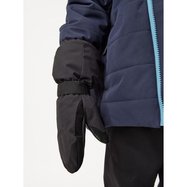 Unuo Dětské zimní rukavice Ski, Černá