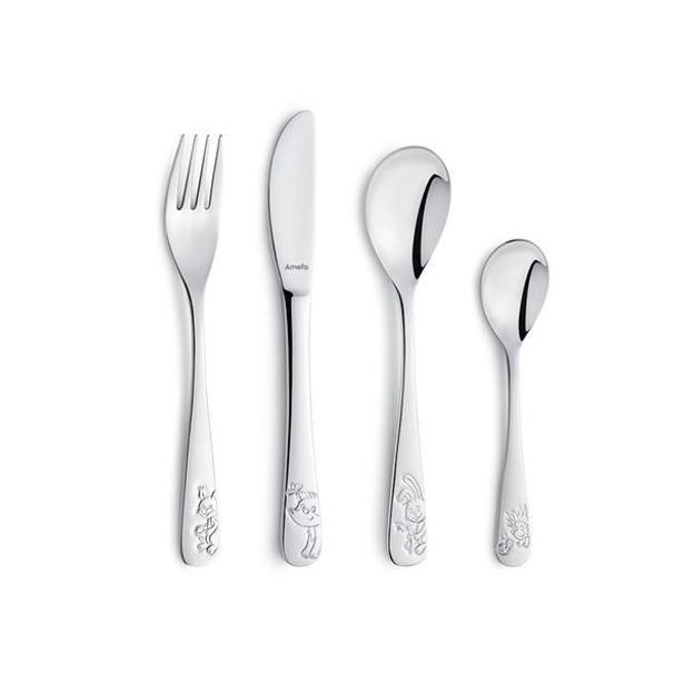 Amefa SADA DĚTSKÝCH PŘÍBORŮ FOREST FRIENDS 4KS