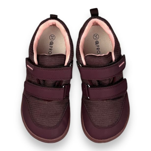Dětská BAREFOOT celoroční obuv s membránou Protetika - Bordo