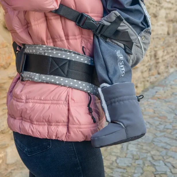 ESITO Softshellové capáčky Wintry Dark grey - šedá / stříbrná