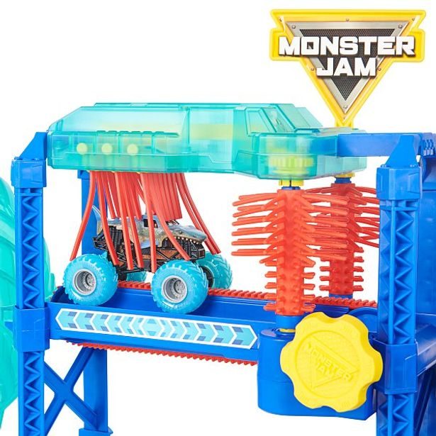 SpinMaster MONSTER JAM - Hrací set MEGALODON MONSTER WASH, 1:64
