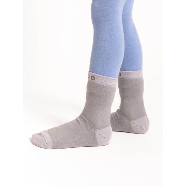 Unuo Dětské bambusové ponožky Classic, 2 páry, Šedá