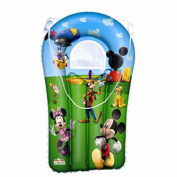 Dětská nafukovací matrace s provázkem a motivem Mickey Mouse a Minnie
