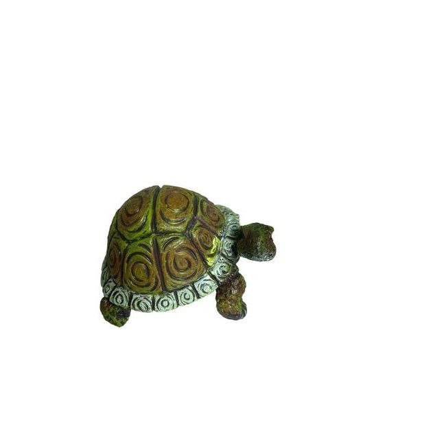 dekorace ŽELVA stojící 6,5x8,5cm, v.5cm, DB, polyresin