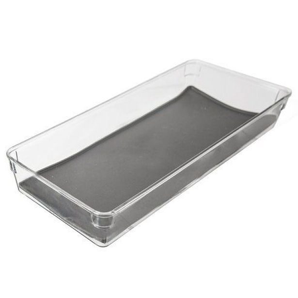 organizér 40,3x16,2x4,5cm GREY, transp.plast