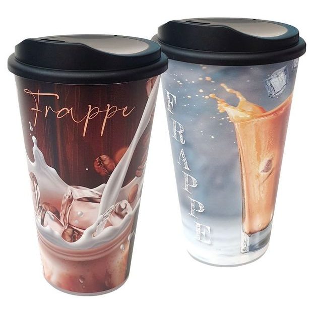 kelímek 4,0dl+pítko, FRAPPÉ, plast