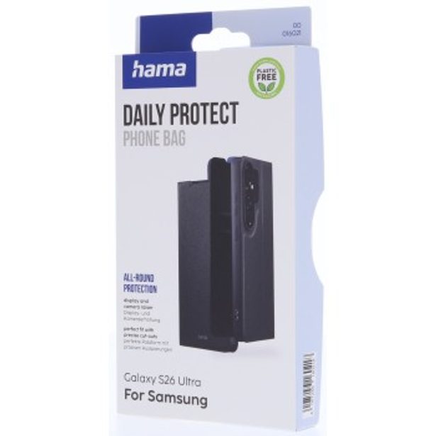 Hama Daily Protect, pouzdro-knížka pro Samsung Galaxy S26 Ultra, funkce stojanu, černé