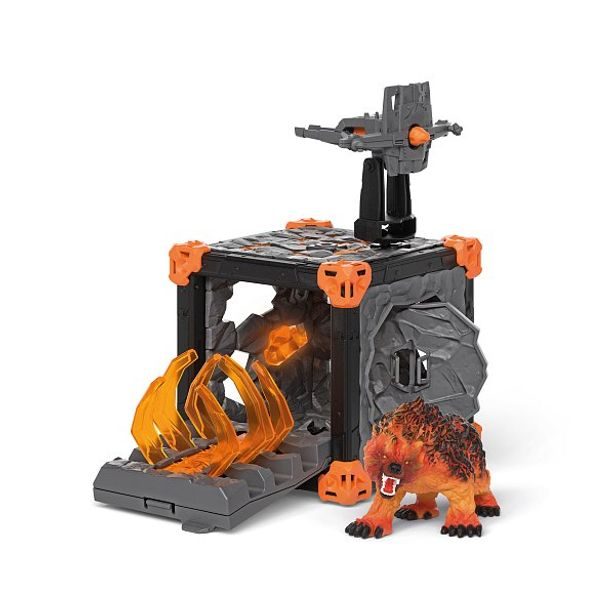 SCHLEICH Bitevní jeskyně lávového medvěda