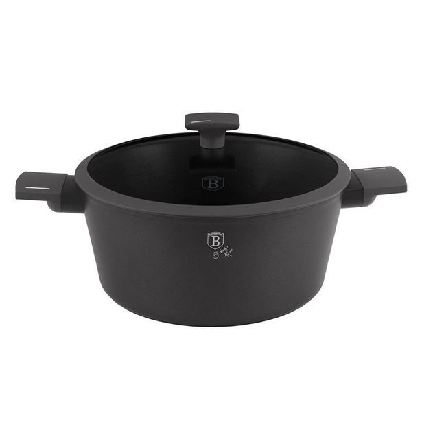 BERLINGERHAUS Kastrol s titanovým povrchem a poklicí 28 cm Antracit Collection BH-8132