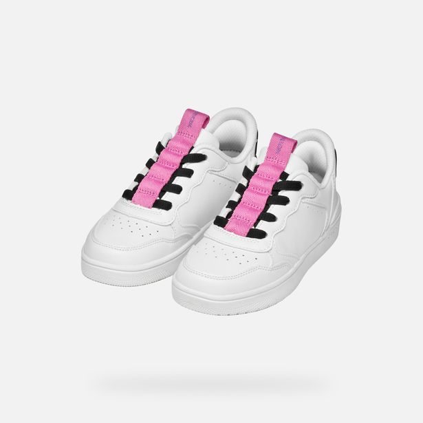 Bílé dívčí tenisky Geox Washiba Fast In