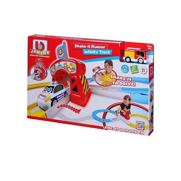 Maisto - BJUNIOR BB Junior - Závodní dráha Ferrari s autíčkem - Hasiči