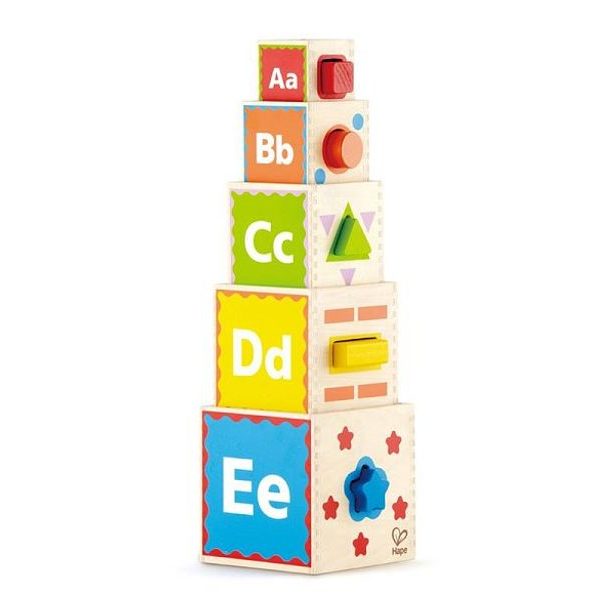 Kostky pyramida s vkládacími tvary