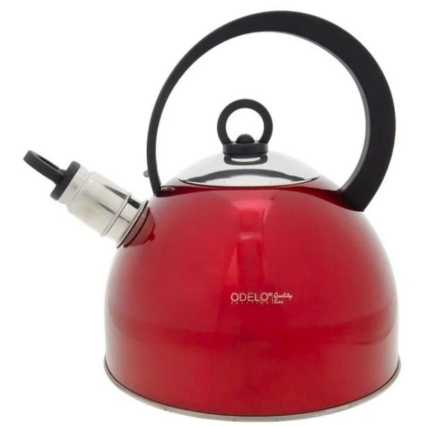čajník 2,5l MIRON, červený, víčko, rukojeť, NR