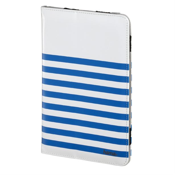 Hama Stripes pouzdro na tablet do 20,3 cm (8"), bílé s modrými proužky