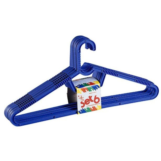 heidrun RAMÍNKO NA ŠATY A KALHOTY PLAST, 6KS, 43X19,5CM_hamashop