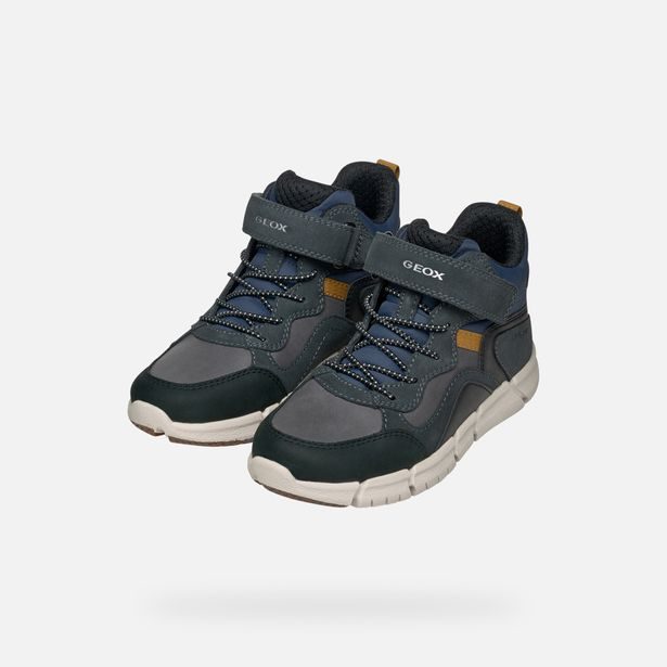 Tmavě modré chlapecké tenisky Geox Flexyper Boy B ABX