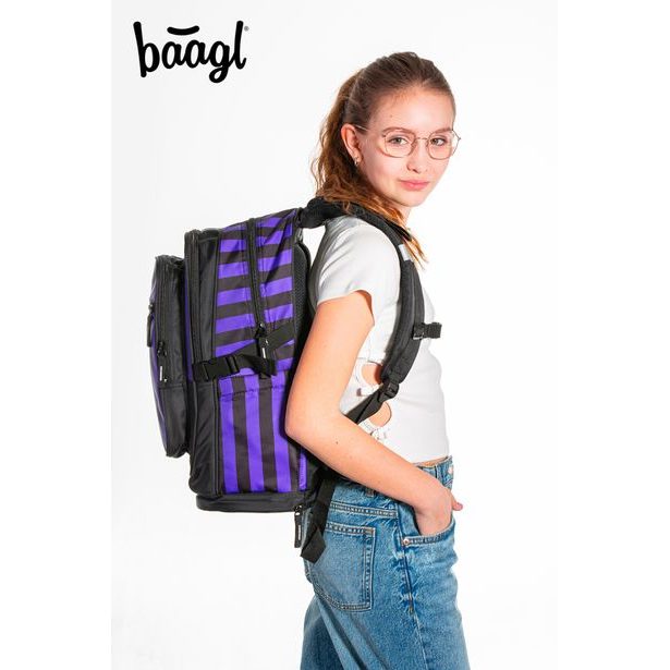 BAAGL 3 SET Cubic Wednesday: batoh, penál a sáček