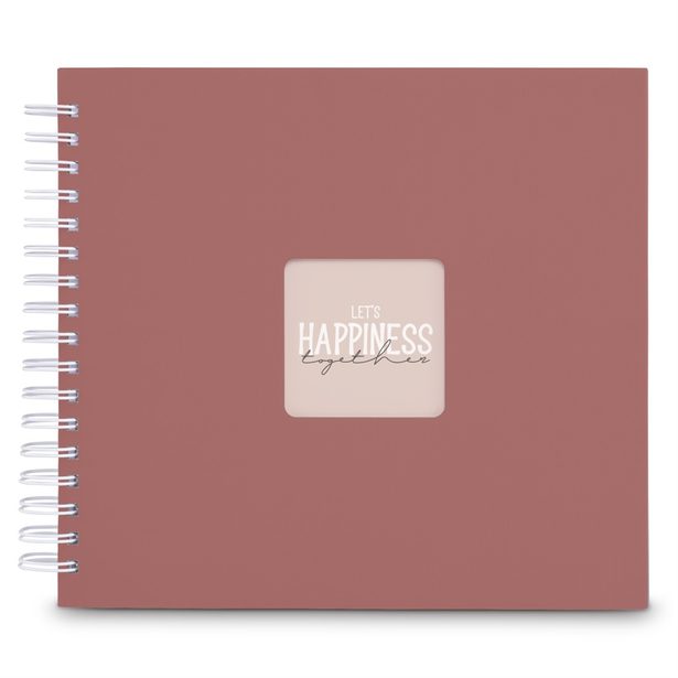 Hama album klasické spirálové FINE ART 28x24 cm, 50 stran, terra, bílé listy