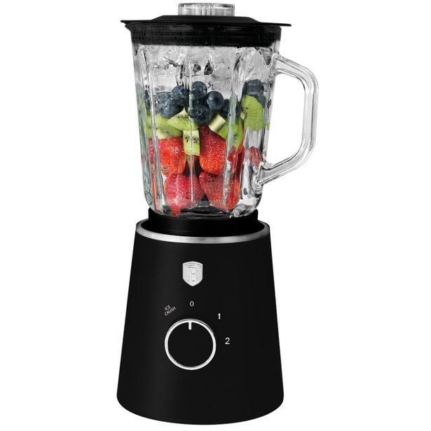 BERLINGERHAUS Stolní mixér se skleněnou nádobou 1,5 L 1000 W Matte Black Collection BH-9822