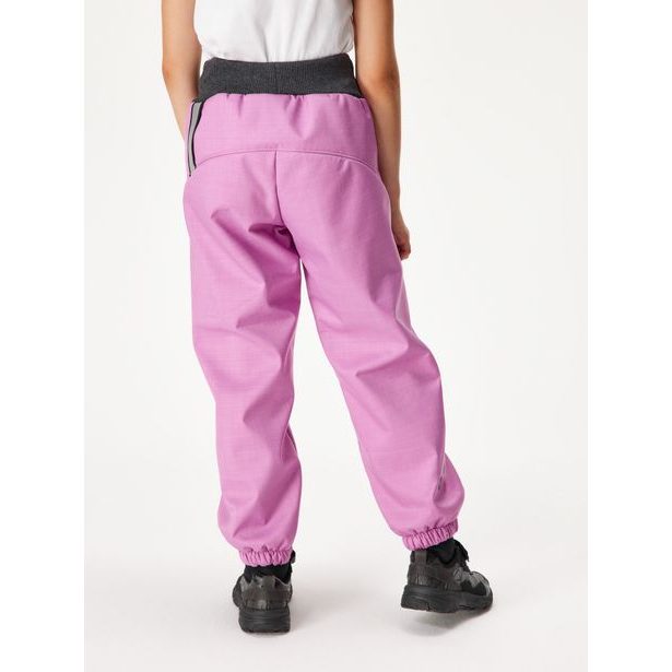 Unuo, Dětské softshellové kalhoty s beránkem Light, Fialová