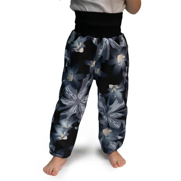 ESITO Dětské softshellové oteplovačky na zimu Bloom