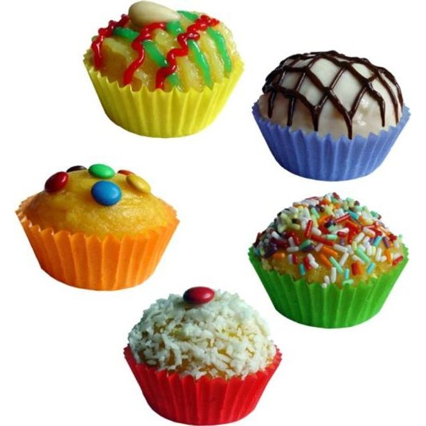 košíček d50x30mm, 100ks, bar.papír MUFFINY