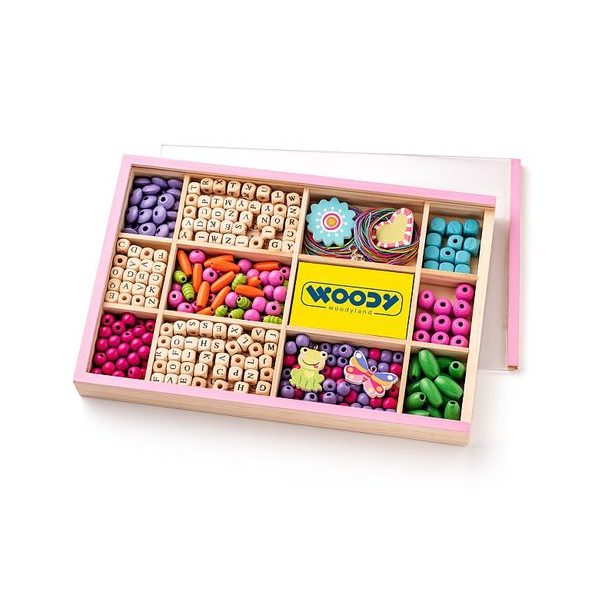 Korálky ABC v krabičce